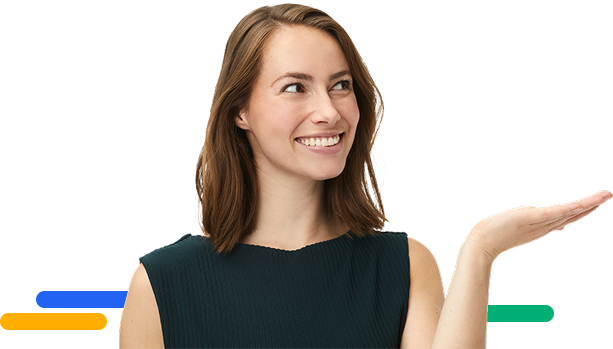 Professional woman presenting membership benefits