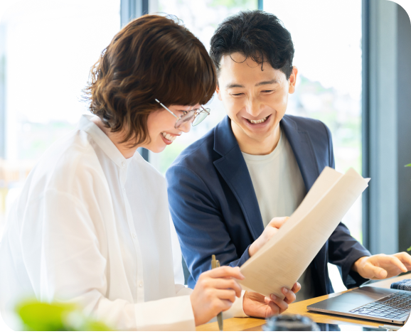 Professionals collaborating